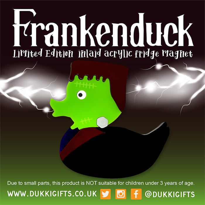 Frankenduck - Inlaid Acrylic Handmade Fridge Magnet