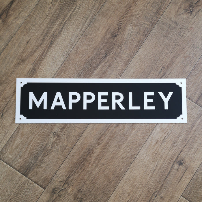 Place name Inlaid acrylic Street Sign