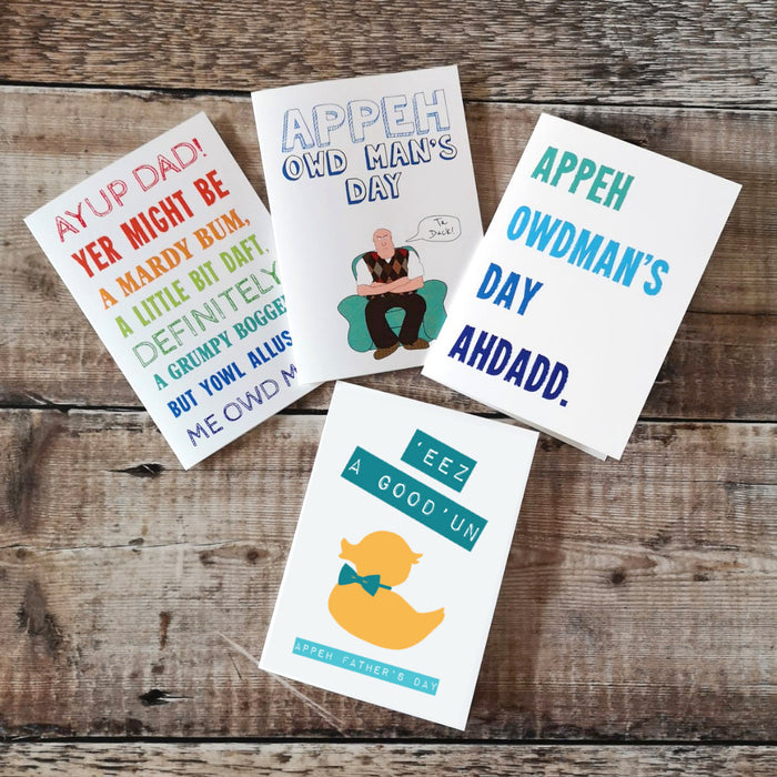 Appeh Owd Man's Day (ta duck) Fathers Day Card