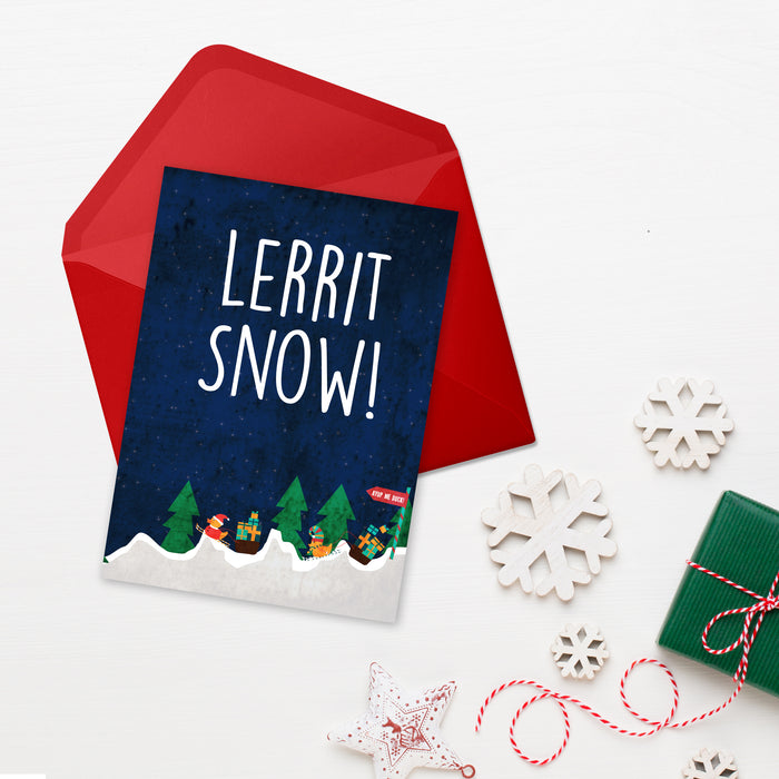 Lerrit snow! Christmas Card