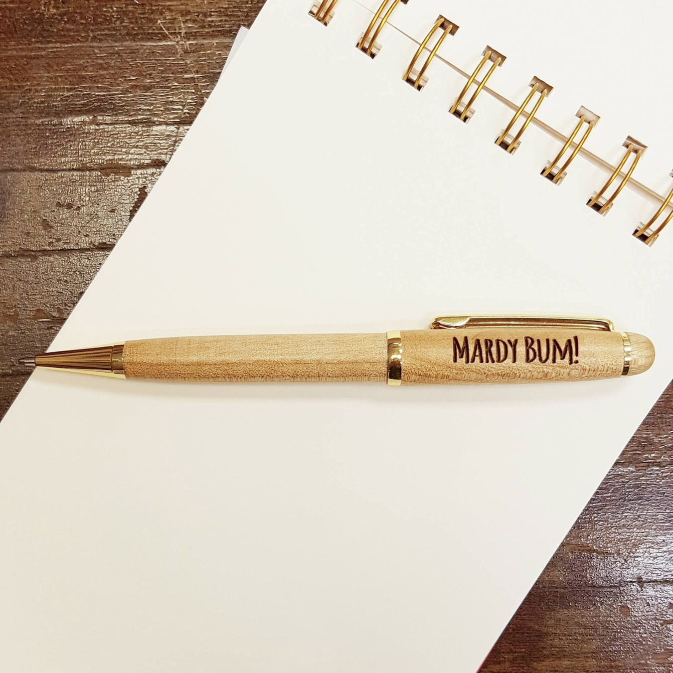 Engraved Wooden Pens