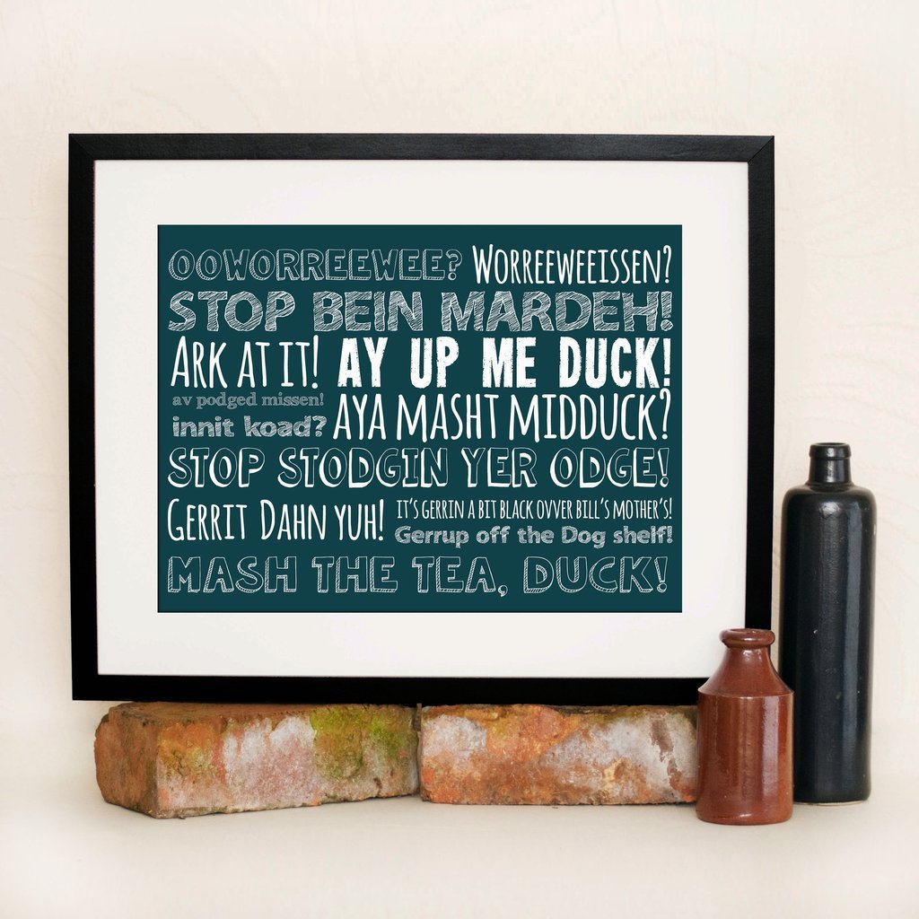 Dialect Framed Prints