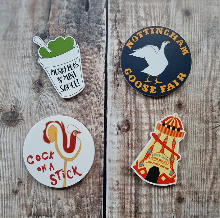 Cock on a stick Magnet