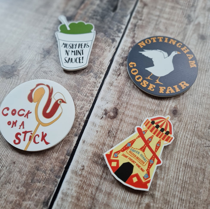 Cock on a stick Magnet