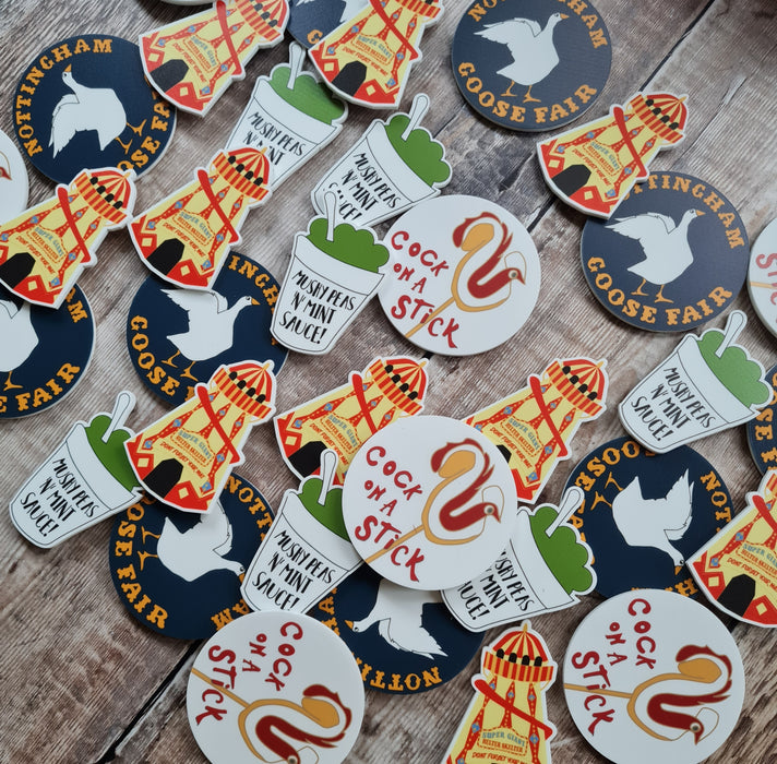 Cock on a stick Magnet