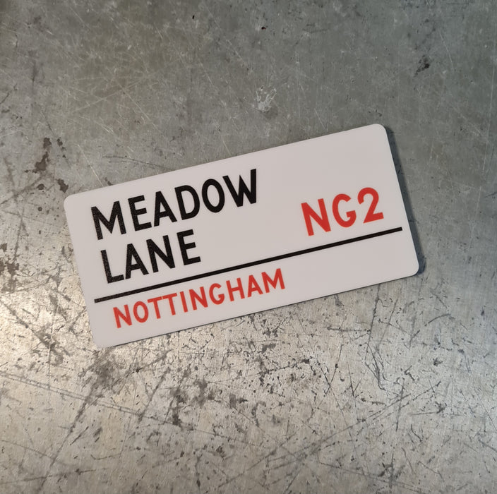 Meadow Lane - Acrylic Street Sign Magnet