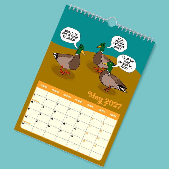 2027 Dukki Calendar | A4 Hanging calendar | pre-order