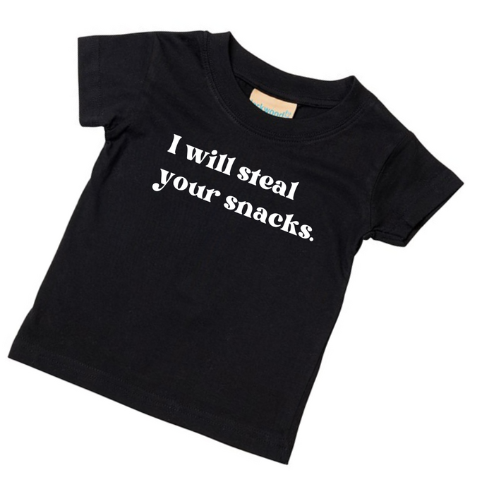 I will steal your snacks kids T-shirt
