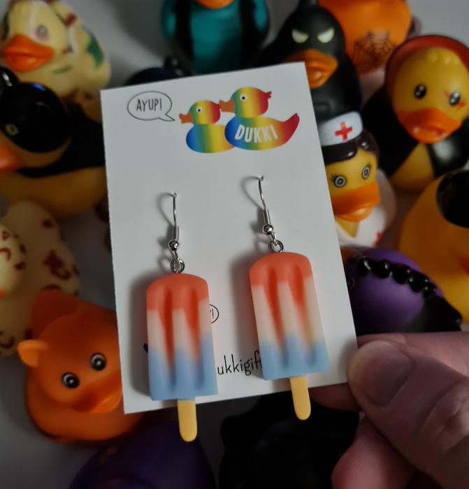 Sucker ice lolly earrings