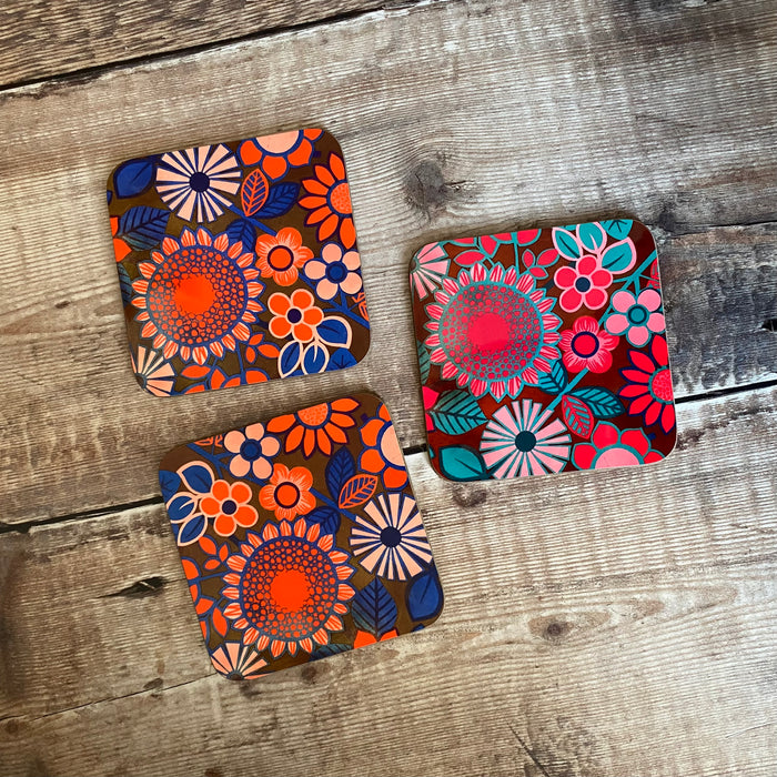 SALE! Vintage Fabric Coasters