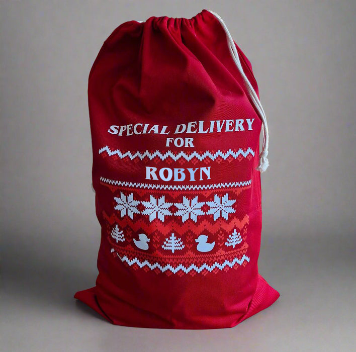 Special Delivery Personalised Santa Sack