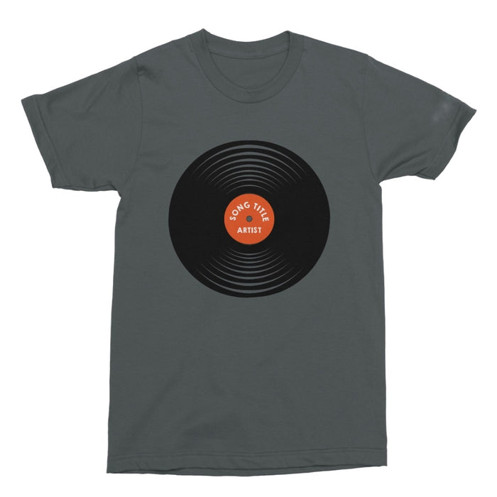 Vinyl Record song title T-shirt