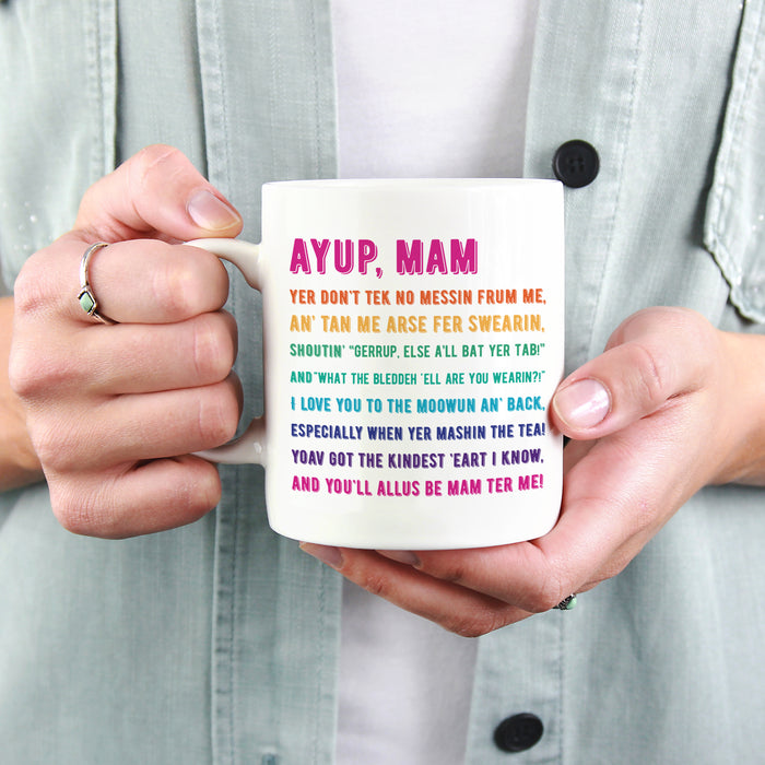 Ay Up, Mam Poem Mug