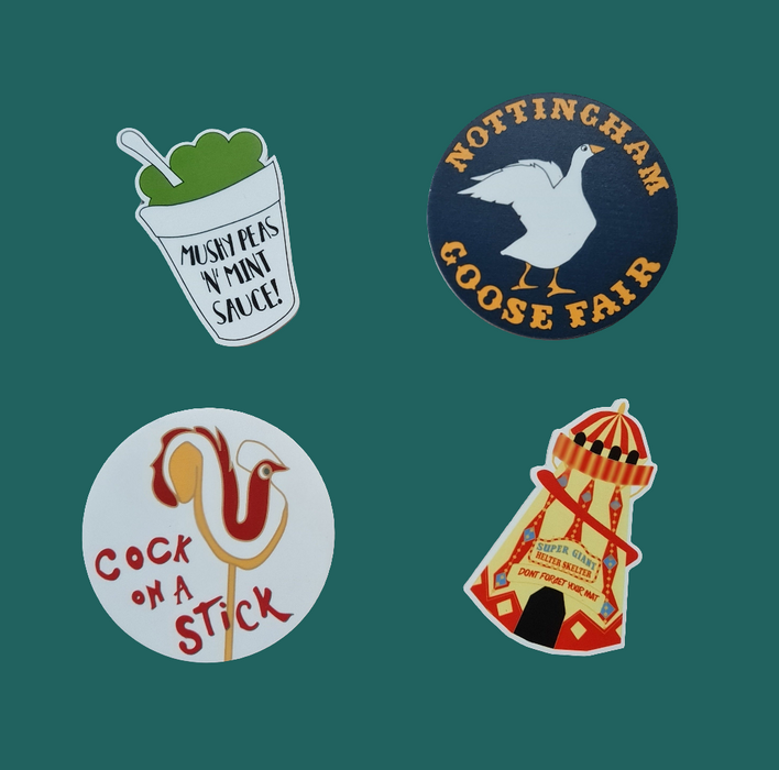 Cock on a stick Magnet