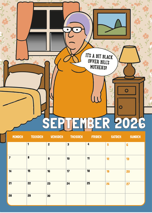 DUKKI 2026 A4 Hanging Calendar