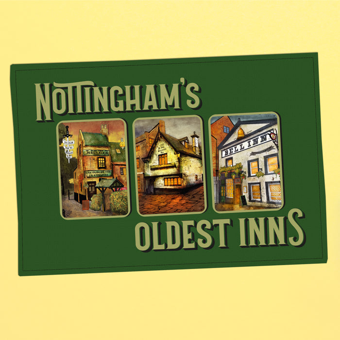 Nottingham's Oldest Inns Tea-Towel