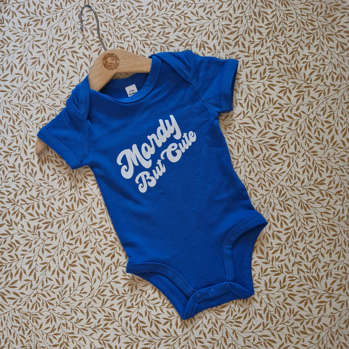 Mardy But Cute Baby Grow with White print