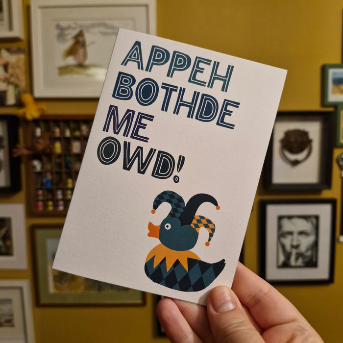 Appeh bothdee, me owd Card