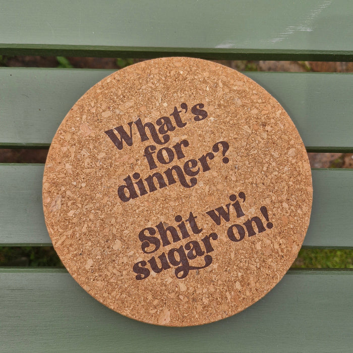 What's for dinner? Cork Pot Stand