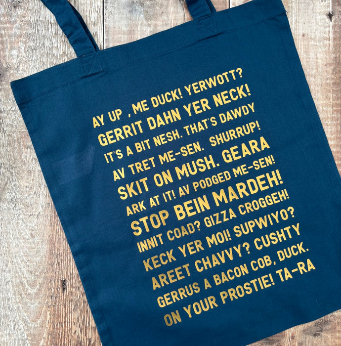 Newark Phrases Tote Bag