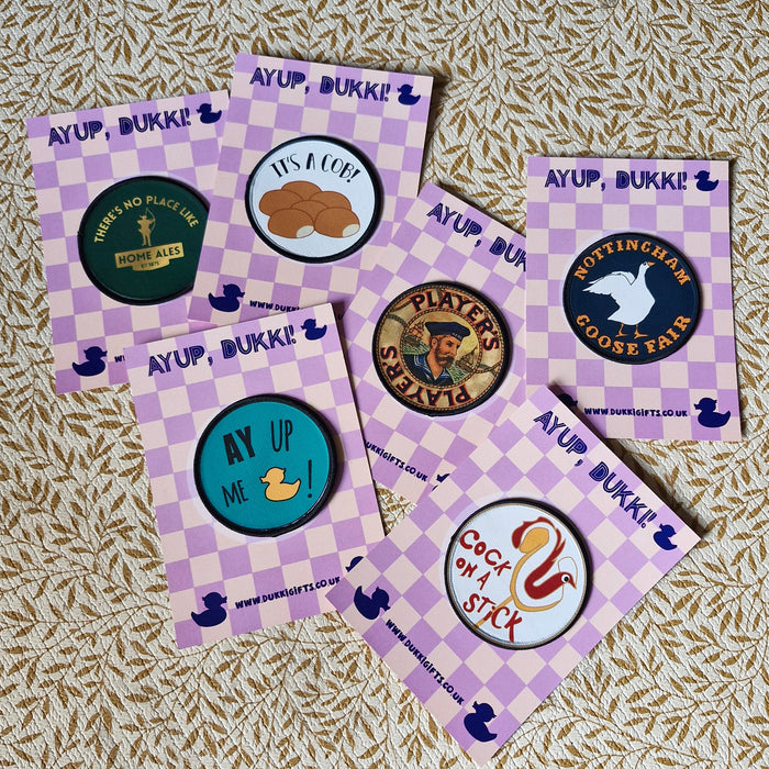 Cock on a stick sew on Cloth patches