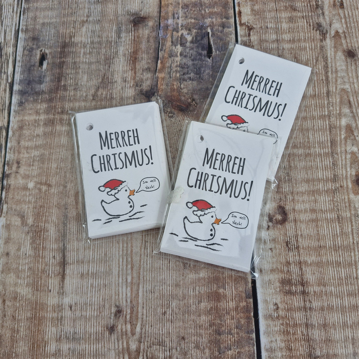 Christmas gift tags pack of 10