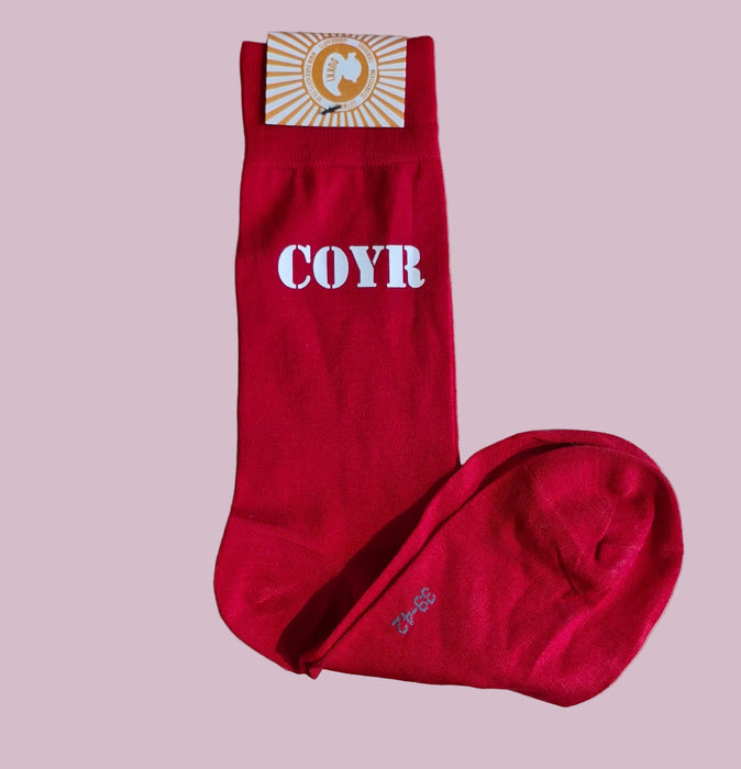 COYR Come on you Reds! Forest Fan Football Socks