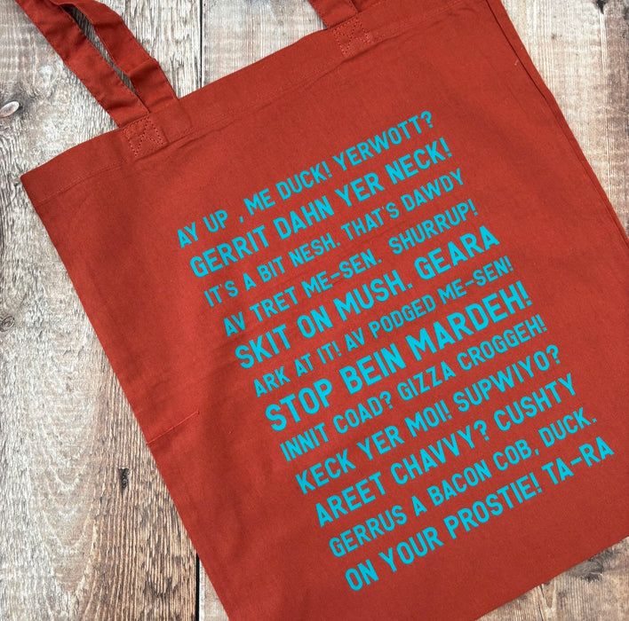Newark Phrases Tote Bag