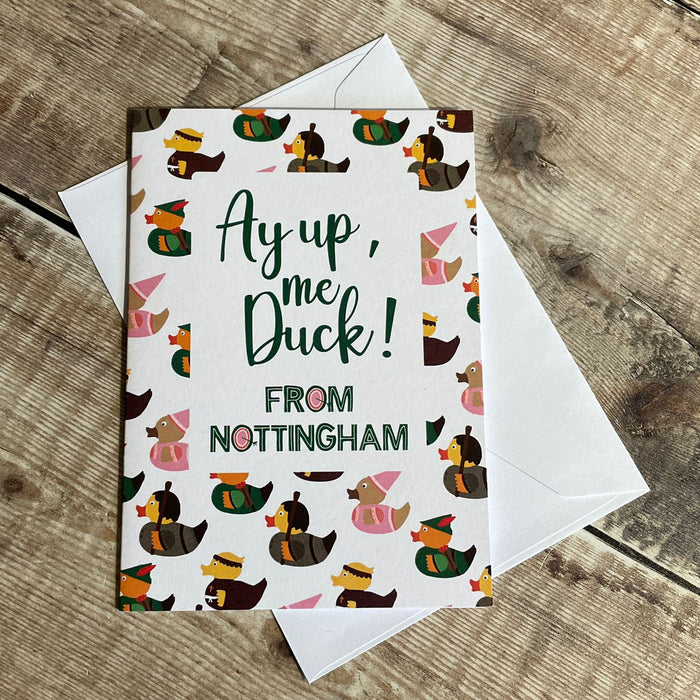 Ayup, Me Duck! From Nottingham Outlaws Card