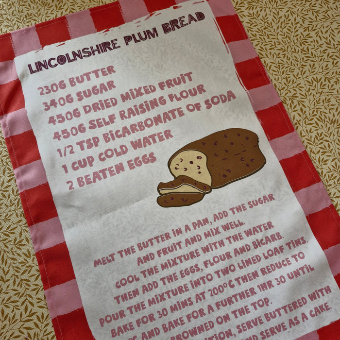 Lincolnshire Plum Bread Teatowel