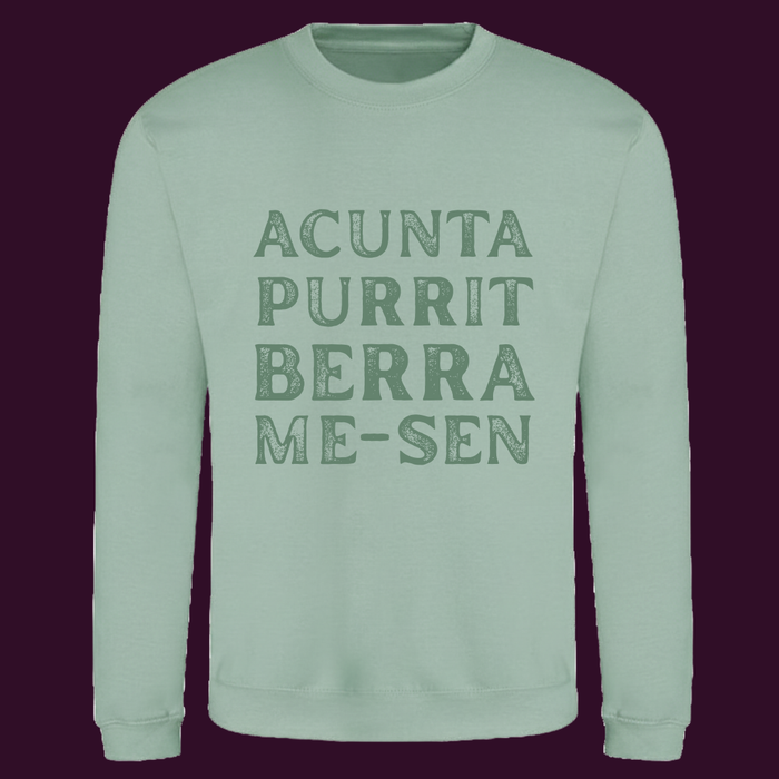 Acunta purrit berra me-sen sweatshirt