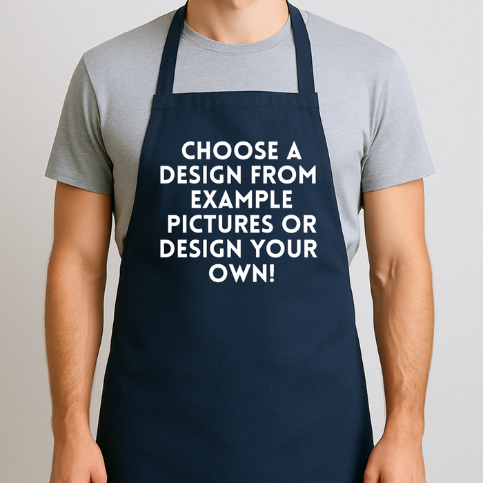 Navy Apron - choose your design