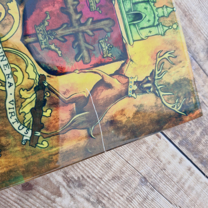 Scratched Nottingham crest tile