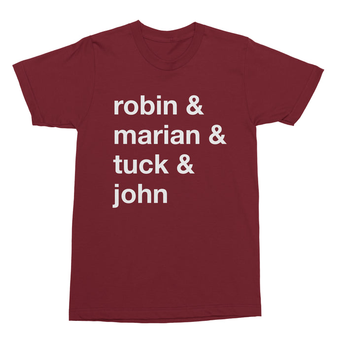 Robin and Marian and Tuck and John T-shirt