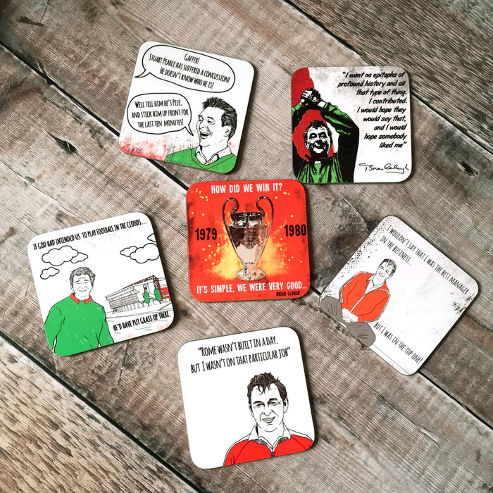 The Top One - Brian Clough Quote Coaster