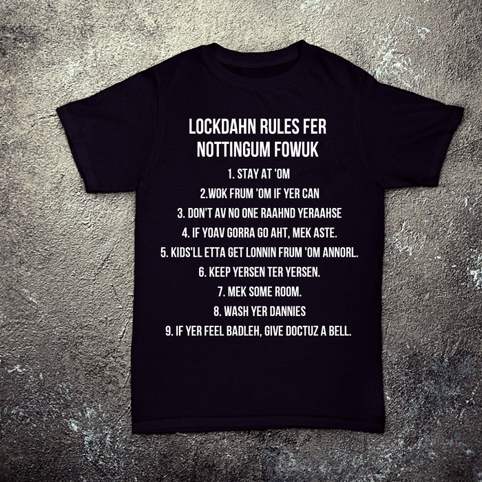 Nottingham Lockdown Rules T-shirt