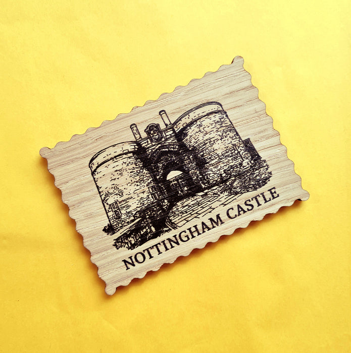 Castle Gates Printed Wooden Magnet