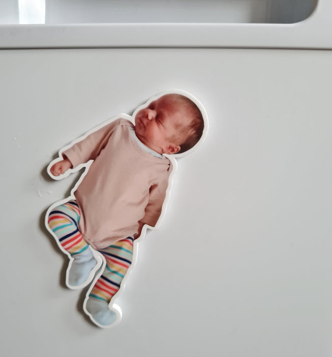 Custom baby photo magnet