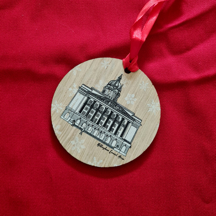 Nottingham Landmarks Wooden Decorations (8cm)