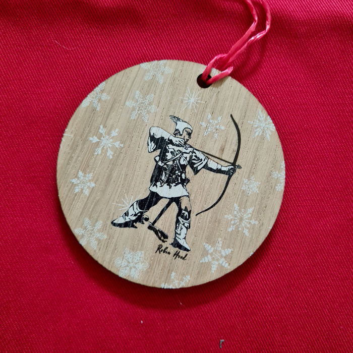 Nottingham Landmarks Wooden Decorations (8cm)