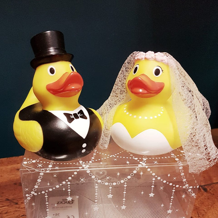 Bride and Groom Rubber Duck Set