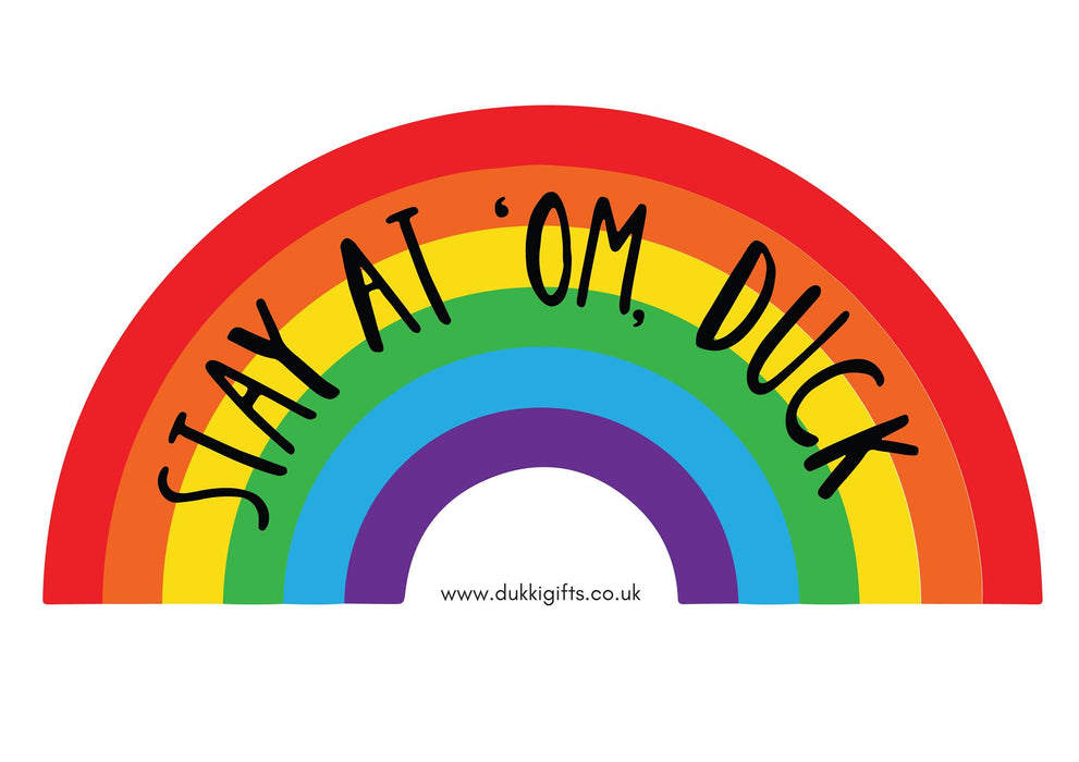 Sit Tight / Stay at 'Om, Duck Rainbow Mug