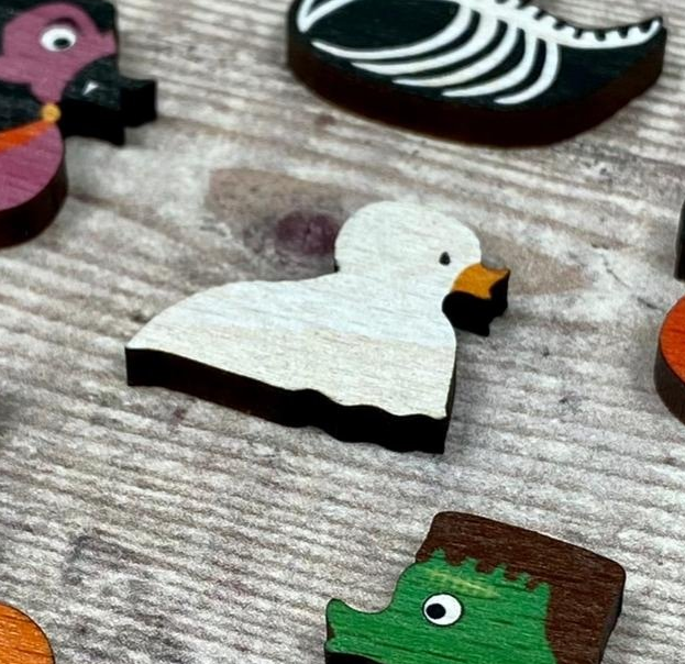 Little Boo the Ghost Wooden Pin