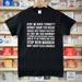 Nottingham Phrases tshirt, black with white writing, dialect, gifts, east midlands, dukki