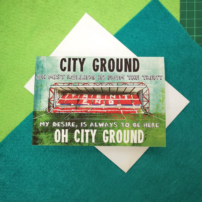 City Ground Song Greetings Card