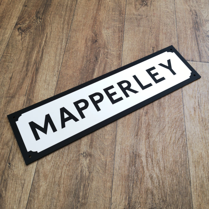 Place name Inlaid acrylic Street Sign