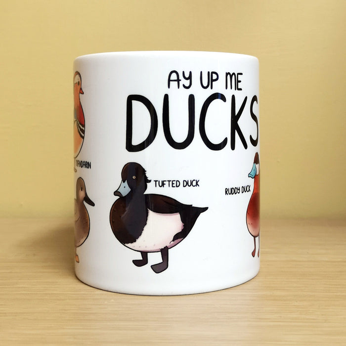 Ay Up Me Ducks Mug by Melissa Jan Art