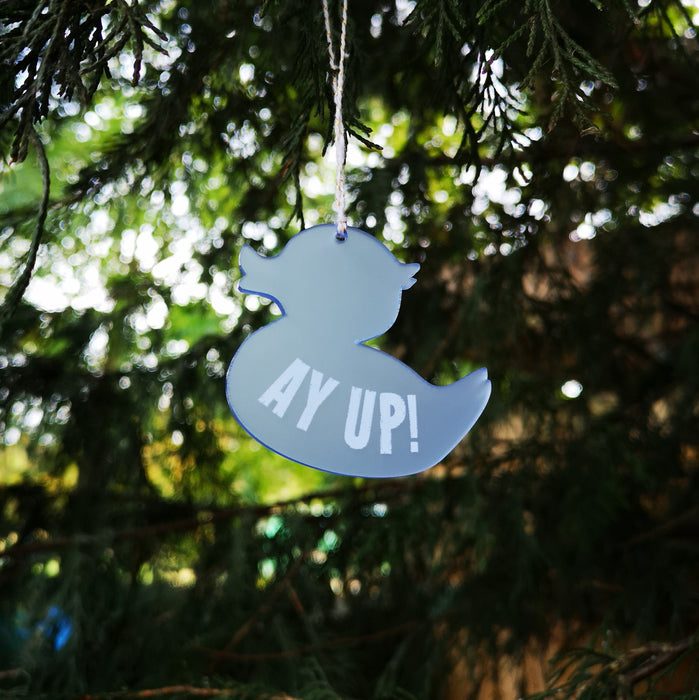 Ay up duck-shaped hanging Decorations