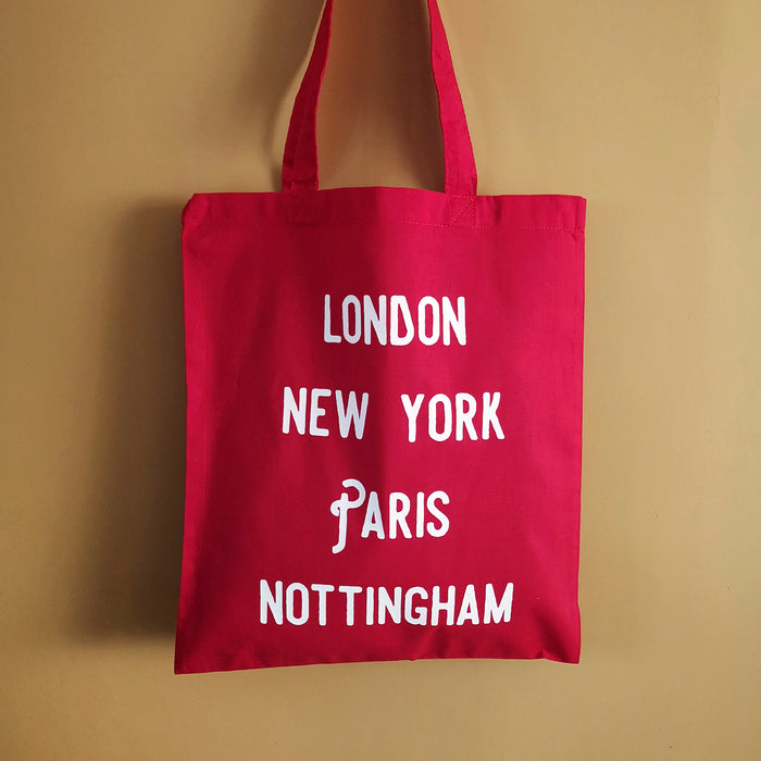 London, Paris, New York, (Placename) Tote Bag
