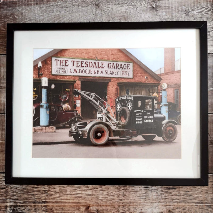 Teesdale Garage, Hucknall Road Colourised Photograph